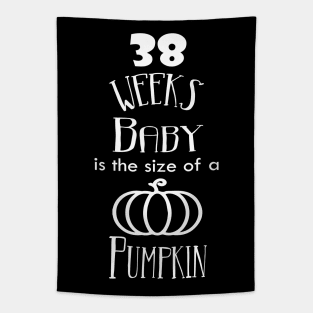 38 weeks baby is the size of a pumpkin Tapestry