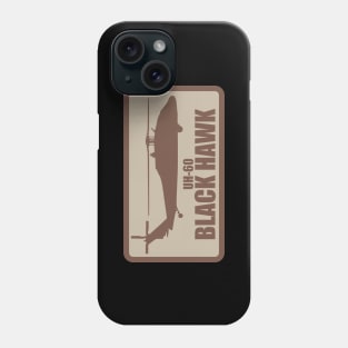 UH-60 Black Hawk Patch (desert subdued) Phone Case