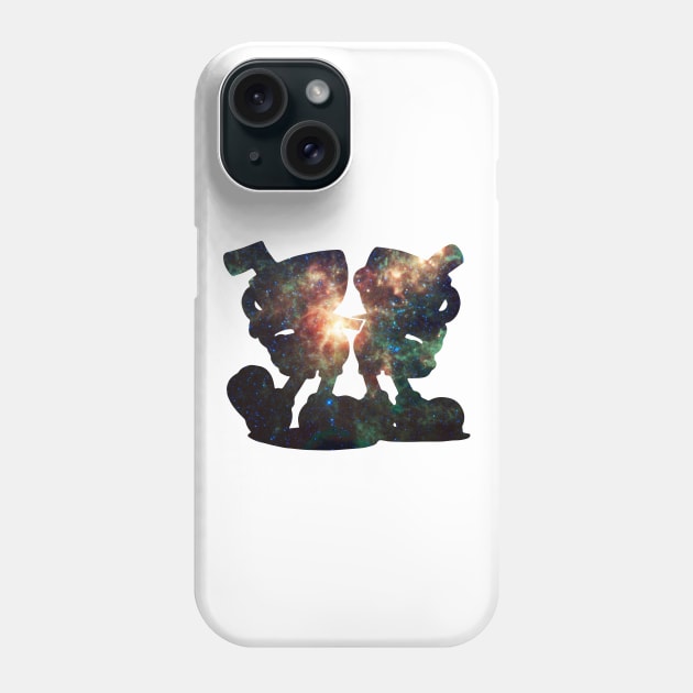 Galaxy Cuphead and Mugman Phone Case by AllTheseApparel