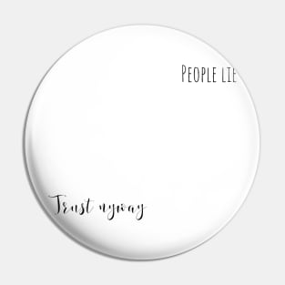 people lie Pin