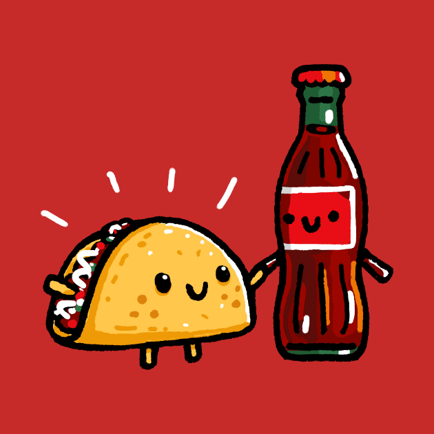 Taco and Cola with real sugar by Walmazan