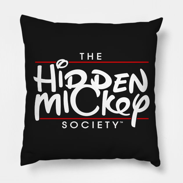 Original White & Red HMS Logo Pillow by hiddenmickeysociety