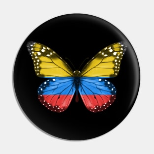 Colombian Flag  Butterfly - Gift for Colombian From Colombia Pin