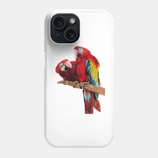 Macaw Watercolor Painting art Phone Case