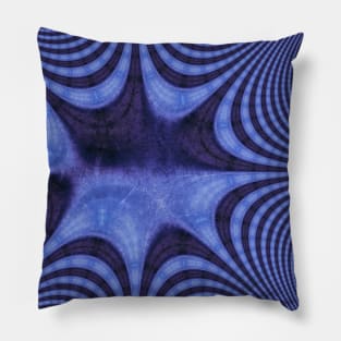 Blue Ocean Watercolor Ombre Pillow