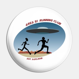 Area 51 running Club Pin