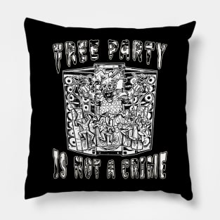 Alien DJ Free Party Is Not A Crime! Pillow