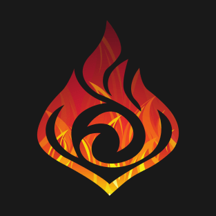 Pyro Fire Element Burn | Genshin Impact T-Shirt