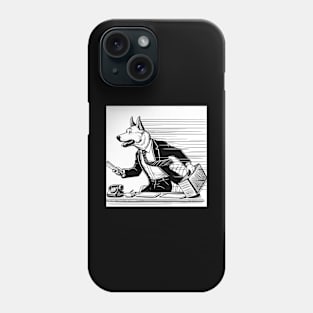 In pursuit of time - Corporate Dog Phone Case