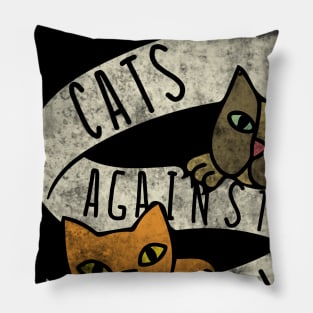 Vintage cats against catcalls Pillow