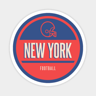 new york retro football Magnet