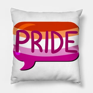 LGBTQ+ Pride Flag Bubble - Lesbian Pillow