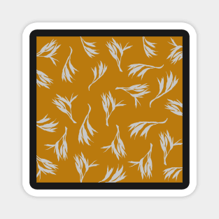 Harakeke Flax seed pods (Ochre and light grey) Magnet