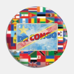 Democratic Republic of the Congo vintage style retro souvenir Pin