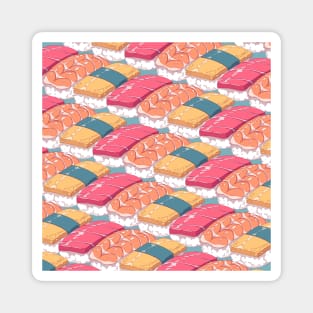 The delecious asian sushi pattern Magnet