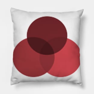 PINK RED ROUND DESIGN Pillow