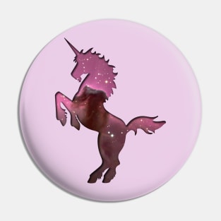 Horsehead Nebula Unicorn Silhouette Pin