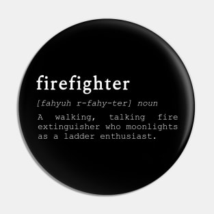 Dictionary Definition Firefighter Pin