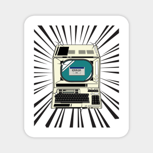 Retro Computer (black print) Magnet