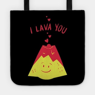 I lava you funny Valentine day design Tote