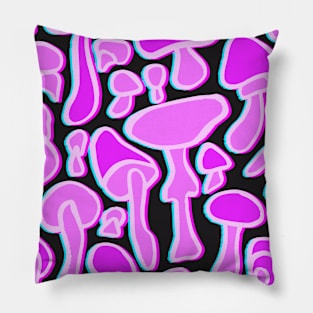 Mushrooms pink Pillow