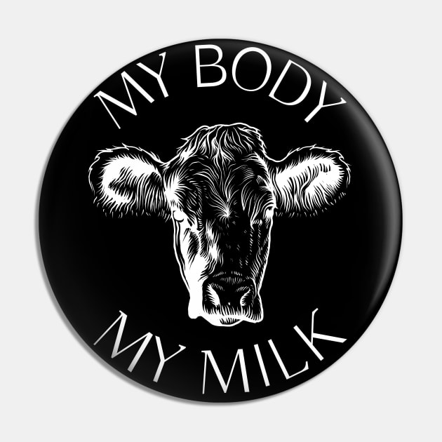 My Body My Milk Pin by TJWDraws