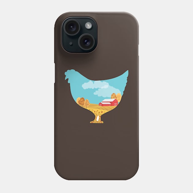 Farm Double Exposure #2 Phone Case by SWON Design