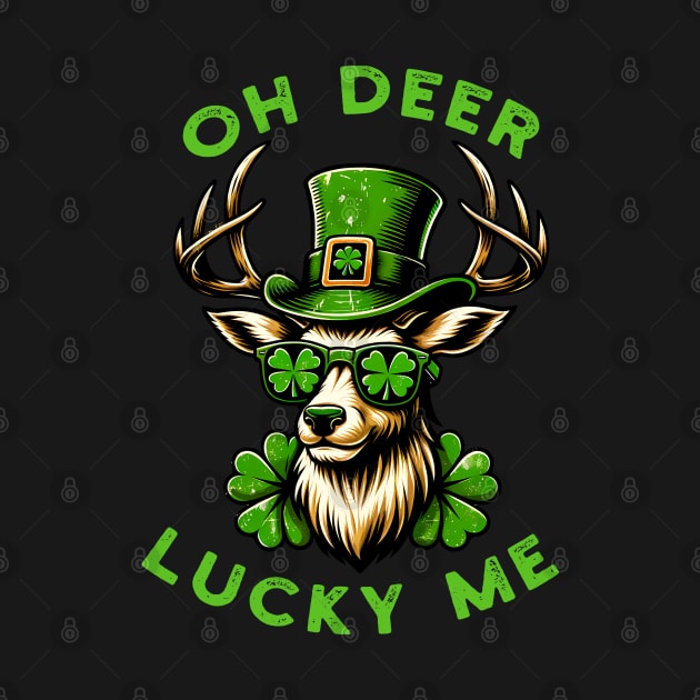 Lucky Charm Deer - St. Patrick's Day Festive Tee by Klimek Prints