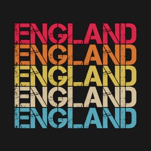 England Retro Vintage Distressed Country Souvenir Gift T-Shirt