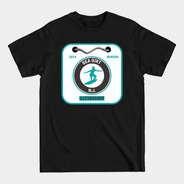 Sea Girt New Jersey Beach Badge - Sea Girt New Jersey - T-Shirt