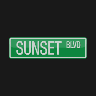 Sunset Boulevard Street Sign T-shirt T-Shirt