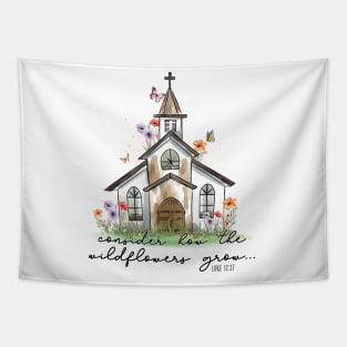 Consider how the wildflowers grow Tapestry