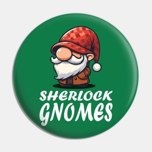 Sherlock Gnomes Pin