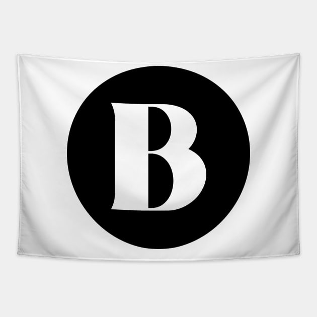 B (Letter Initial Monogram) Tapestry by n23tees