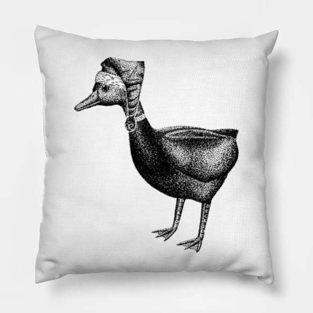 Christmas Quacker Pillow by Welcome To Chaos 