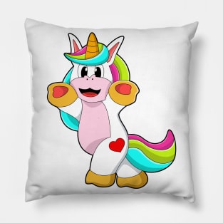 Unicorn with Heart Tattoo Pillow