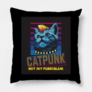 Punky cat Pillow
