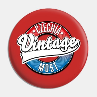 Most Czechia vintage logo, Pin