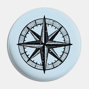 Compass rose Pin