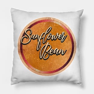 This Sunflower Bean Art drawing Pillow