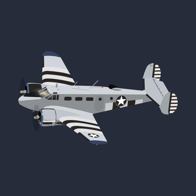 Model 18 American WW2 Airplane by NorseTech