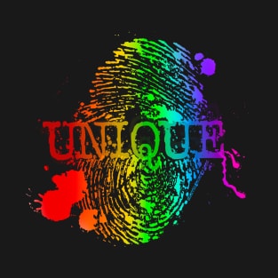 Unique Rainbow Thumbprint T-Shirt