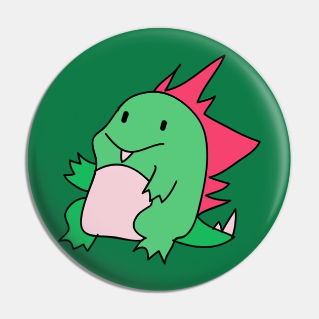 Cute Dinosaur Monster Pin by saradaboru