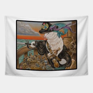 Ferret Pirate and Egyptian Treasure Tapestry