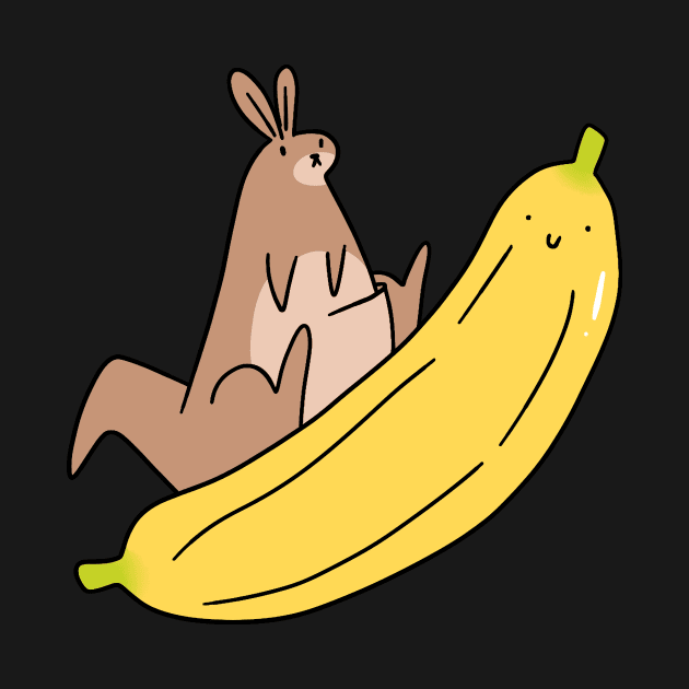 Giant Banana and Kangaroo by saradaboru