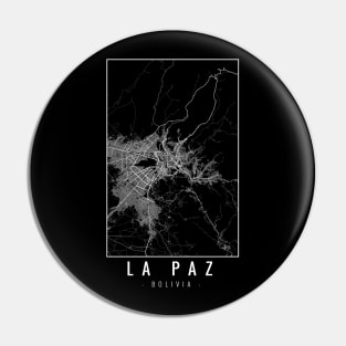 La Paz Bolivia Minimalist Map Pin