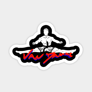 Jean Claude Van Damme JCVD  JUMP Classic 80's Magnet