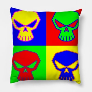 Skull Pop-Art Pillow