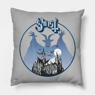 Ghost Light Blue Pillow