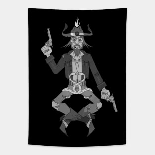 Cowboy Baphomet (HORROR) Tapestry